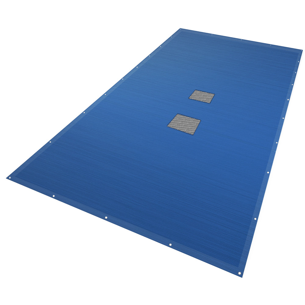 Housse De Piscine PE Renforcée Avec Cordon De Serrage - Diamètre 183 Cm Et Plus, Anti-feuilles Et Anti-vent