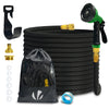 Tuyau d’Arrosage Extensible 15m Renforce avec Accessoires noir