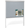 Store moustiquaire pour fenetre enroulable et recoupable en pvc L150 x H160 Blanc