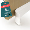 Bas de porte isolant coupe froid 500 cm blanc