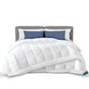 Couette 4 saisons doux 3 en 1 avec rembourrage polyester 500gsm 220x240cm blanc - VOUNOT FR