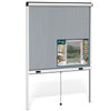Store moustiquaire pour fenetre enroulable et recoupable en aluminium L130 x H160 Blanc