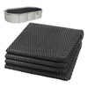 Bache a bulle piscine 120 microns rectangulaire decoupable 300x200cm noir