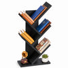 Bibliotheque Arbre etagere a Livres 30x16x60cm Noir