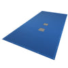 Bache piscine rectangulaire double couche en Polyethylene 160 gr/m2 avec filet ecoulement 4x8m Bleue - VOUNOT FR