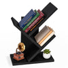 Bibliotheque Arbre etagere a Livres 30x16x40.5cm Noir