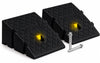 Lot de 2 Rampes de Trottoir en Polypropylene 25x27x13 cm Noir - VOUNOT FR