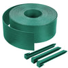 Bordure de jardin PE haute flexible 10M avec piquets vert