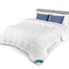 Couette temperee doux avec rembourrage polyester 300gsm 200x200cm blanc - VOUNOT FR