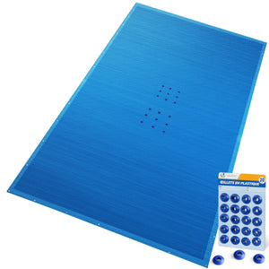 Bache piscine rectangulaire en Polyethylene 160 gr/m2 6x12m Bleue foncé
