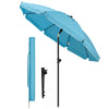 Parasol de jardin 2m avec ancrage sol et sac de transport Turquoise - VOUNOT FR