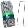 Lot de 50 piquets de fixation pour jardin U 150x30mm en acier galvanise - VOUNOT FR