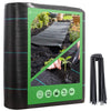 Toile de paillage contre les mauvaises herbes 10Mx1M avec 30 piquets Anti-UV 100g/m2