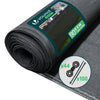 Brise vue occultant en HDPE 90g/m² 1.8x20m avec attaches de fixation anthracite - VOUNOT FR