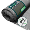 Brise vue occultant en HDPE 90g/m² 1.8x10m avec attaches de fixation gris - VOUNOT FR