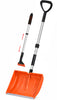 Pelle à Neige Démontable avec Manche en Aluminium avec Grattoir Télescopique Orange