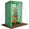 Serre de jardin Serre tomates avec grande porte enroulable bache PE renforcee 135g/m2 100x50x150cm Vert