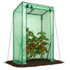 Serre de jardin Serre tomates avec grande porte enroulable bache PE renforcee 135g/m2 100x50x150cm Vert - VOUNOT FR