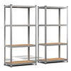 Lot de 2 Etagères de rangement charge lourde robuste à 4 niveaux 80x40x160cm - VOUNOT FR