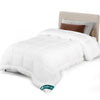 Couette temperee doux avec rembourrage polyester 300gsm 135x200cm blanc - VOUNOT FR