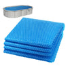 Bache a bulle piscine 120 microns rectangulaire decoupable 450x220cm bleu