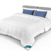 Couette temperee doux avec rembourrage polyester 300gsm 220x240cm blanc - VOUNOT FR