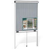 Store moustiquaire pour fenetre enroulable et recoupable en aluminium L100 x H160 Blanc