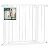 Barriere de securite a pression sans percage Largeur 88-96cm Metal blanc - VOUNOT FR