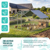 Enclos poulailler en metal galvanise et grillage avec bache PE 300x300x200cm - VOUNOT FR