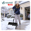 Pelle à Neige Démontable avec Manche en Aluminium avec Grattoir Télescopique Noir