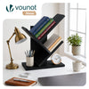 Bibliotheque Arbre etagere a Livres 30x16x40.5cm Noir