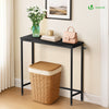 Console table style industriel en metal et MDF 75x24x75 cm Noir