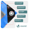 Bâche de Protection en Polyéthylène resistant et impermeable 180g/m² bleu 6x8m - VOUNOT FR