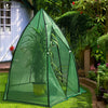 Serre de jardin hivernage dome avec bache PE 160x160x180cm Vert