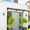 Auvent de porte marquise 200x80 cm en Polycarbonate anti UV Anthracite - VOUNOT FR
