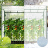 Serre de jardin Serre tomates avec porte et fenetres moustiquaire bache PE renforcee 135g/m2 200x77x170cm Blanc