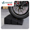 Lot de 2 Rampes de Trottoir en Polypropylene 25x27x11 cm Noir - VOUNOT FR