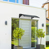 Auvent de porte marquise 100x80 cm en Polycarbonate anti UV Anthracite - VOUNOT FR