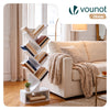 Bibliotheque Arbre etagere a Livres 38x19x113cm Blanc