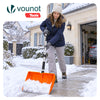 Pelle à Neige Démontable avec Manche en Aluminium avec Grattoir Télescopique Orange