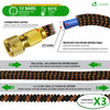 Tuyau d’Arrosage Extensible 15m Renforce avec Accessoires orange - VOUNOT FR