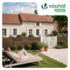 Clôture en canisse PVC 100x500cm imitation osier marron - VOUNOT FR
