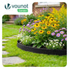 Bordure de jardin PE flexible 20m avec piquets noir - VOUNOT FR