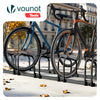 Ratelier range velo acier mural et sol 5 vélos Noir - VOUNOT FR