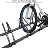 Ratelier range velo acier mural et sol 4 vélos Noir