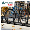 Ratelier range velo acier mural et sol 6 vélos Noir - VOUNOT FR