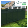 Brise vue occultant en HDPE 90g/m² 1.5x20m avec attaches de fixation vert - VOUNOT FR