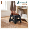 Tabouret pliant antiderapant 32x25x22 cm plastique noir - VOUNOT FR