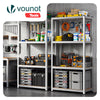 Lot de 2 Etagères de rangement charge lourde robuste à 4 niveaux 80x40x160cm - VOUNOT FR