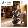 Bibliotheque Arbre etagere a Livres 30x16x60cm Marron Rustique